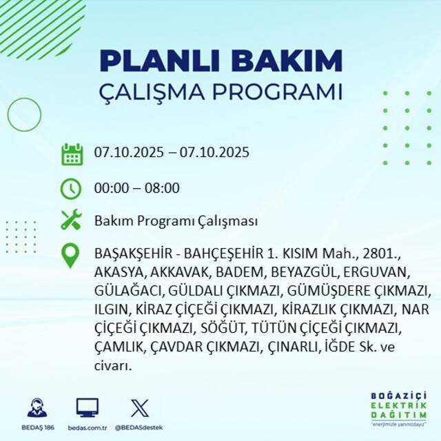 Bugün İstanbul karanlığa bürünecek! BEDAŞ açıkladı: 23 ilçede elektrikler kesilecek 31